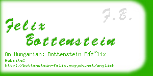 felix bottenstein business card